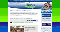Desktop Screenshot of kidschanceofpa.org